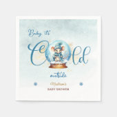 Serviette En Papier Baby shower à thème Snowglobe (Devant)