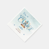 Serviette En Papier Baby shower à thème Snowglobe (Coin)