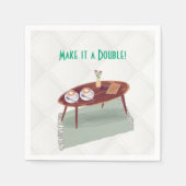 Serviette En Papier Baby shower à thème Twins Coffee (Devant)