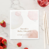 Serviette En Papier Baby shower Abstrait Boho simple (En situation)