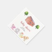 Serviette En Papier Baby shower agricole - baby shower