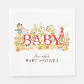 Serviette En Papier Baby shower agricole Papier de  (Devant)
