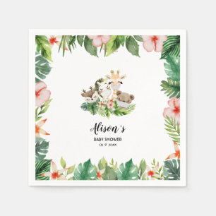 Serviette En Papier Baby shower Anniversaire Amis Safari