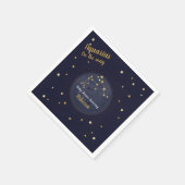 Serviette En Papier Baby shower Aquarius zodiac (Coin)