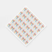 Serviette En Papier Baby shower arc-en-ciel (Coin)