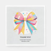 Serviette En Papier Baby shower arc-en-ciel (Devant)