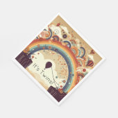 Serviette En Papier Baby shower arc-en-ciel (Coin)