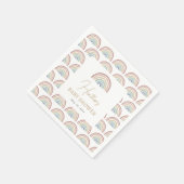 Serviette En Papier Baby shower arc-en-ciel Boho (Coin)