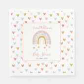Serviette En Papier Baby shower arc-en-ciel bouché moderne Sprinkle He (Devant)