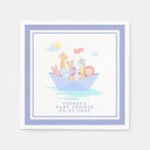 Serviette En Papier Baby Shower Arche de Noé (Devant)