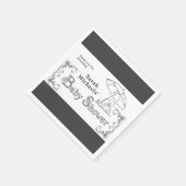 Serviette En Papier Baby shower Artsy (Coin)