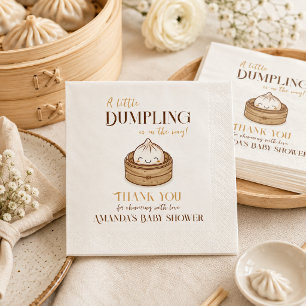 Serviette En Papier Baby-Shower Asie Kawaii Petits Dumplings