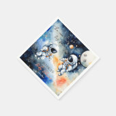 Serviette En Papier Baby shower astronaute spatial modèle (Coin)