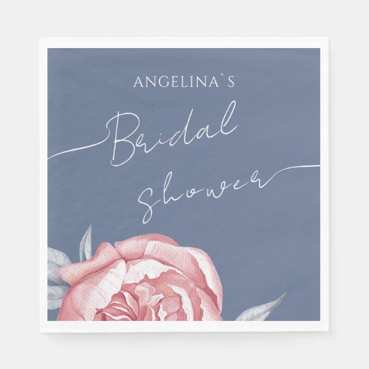 Serviette En Papier Baby Shower au Mouchoir en Papier de Mariée (Devant)