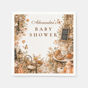 Serviette En Papier Baby Shower au parfum de citrouille de la récolte