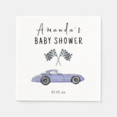 Serviette En Papier Baby shower automobile (Devant)