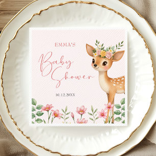 Serviette En Papier Baby shower aux cerfs de bois mignon
