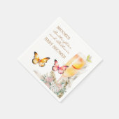 Serviette En Papier Baby shower aux papillons Bellini Bienvenue (Coin)