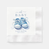 Serviette En Papier Baby shower Basket bébé, Baby shower garçon (Devant)