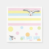 Serviette En Papier Baby shower Beach Ball (Devant)