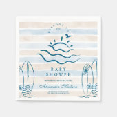 Serviette En Papier Baby shower bébé à bord (Devant)