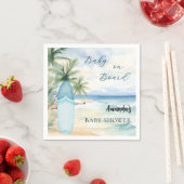 Serviette En Papier Baby shower bébé à bord de la planche de surf (En situation)