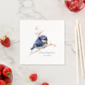 Serviette En Papier Baby shower Bébé Bleu Jay (En situation)