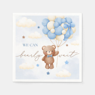 Serviette En Papier Baby shower bébé en peluche Bear Balloon