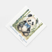 Serviette En Papier Baby shower bébé Panda Bear Boy (Coin)