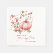 Serviette En Papier Baby shower Berry Citrouille d'automne (Devant)