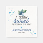 Serviette En Papier Baby shower Berry Sweet Blueberry (Devant)