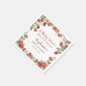 Serviette En Papier Baby shower Berry Sweet Strawberry (Coin)