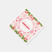 Serviette En Papier Baby shower Berry Sweet Strawberry (Coin)