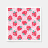 Serviette En Papier Baby shower Berry Sweet Strawberry (Devant)