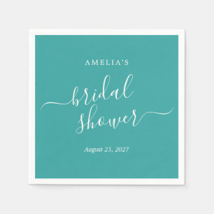 Serviette En Papier Baby Shower Bleu