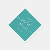 Serviette En Papier Baby Shower Bleu  (Coin)