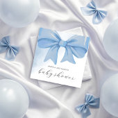 Serviette En Papier Baby shower bleu-duvet en aquarelle