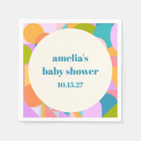 Baby shower bleu lavande couleur mignon personnali
