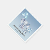 Serviette En Papier Baby shower bleu petit arachide éléphant bleu ball (Coin)