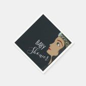 Serviette En Papier Baby shower bleu princesse (Coin)