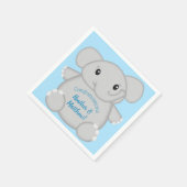 Serviette En Papier Baby shower Blue Elephant (Coin)