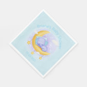 Serviette En Papier Baby shower Blue Elephant Boy (Coin)