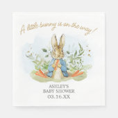 Serviette En Papier Baby shower Blue Peter Rabbit (Devant)