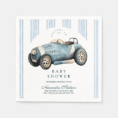 Serviette En Papier Baby shower Blue Racer (Devant)