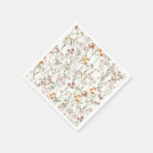 Serviette En Papier Baby shower Boho fleur sauvage Dans Bloom Garden (Coin)