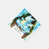 Serviette En Papier Baby shower Boho Little Dragon (Coin)