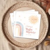 Serviette En Papier Baby shower Boho Little Sun & Rainbow