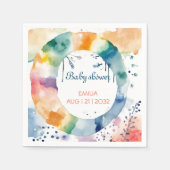 Serviette En Papier Baby shower BOHO personnalisé (Devant)