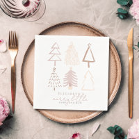 Baby shower Boho Pink Christmas Trees
