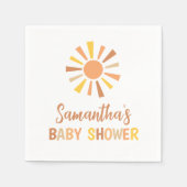 Serviette En Papier Baby shower Boho Sunshine (Devant)